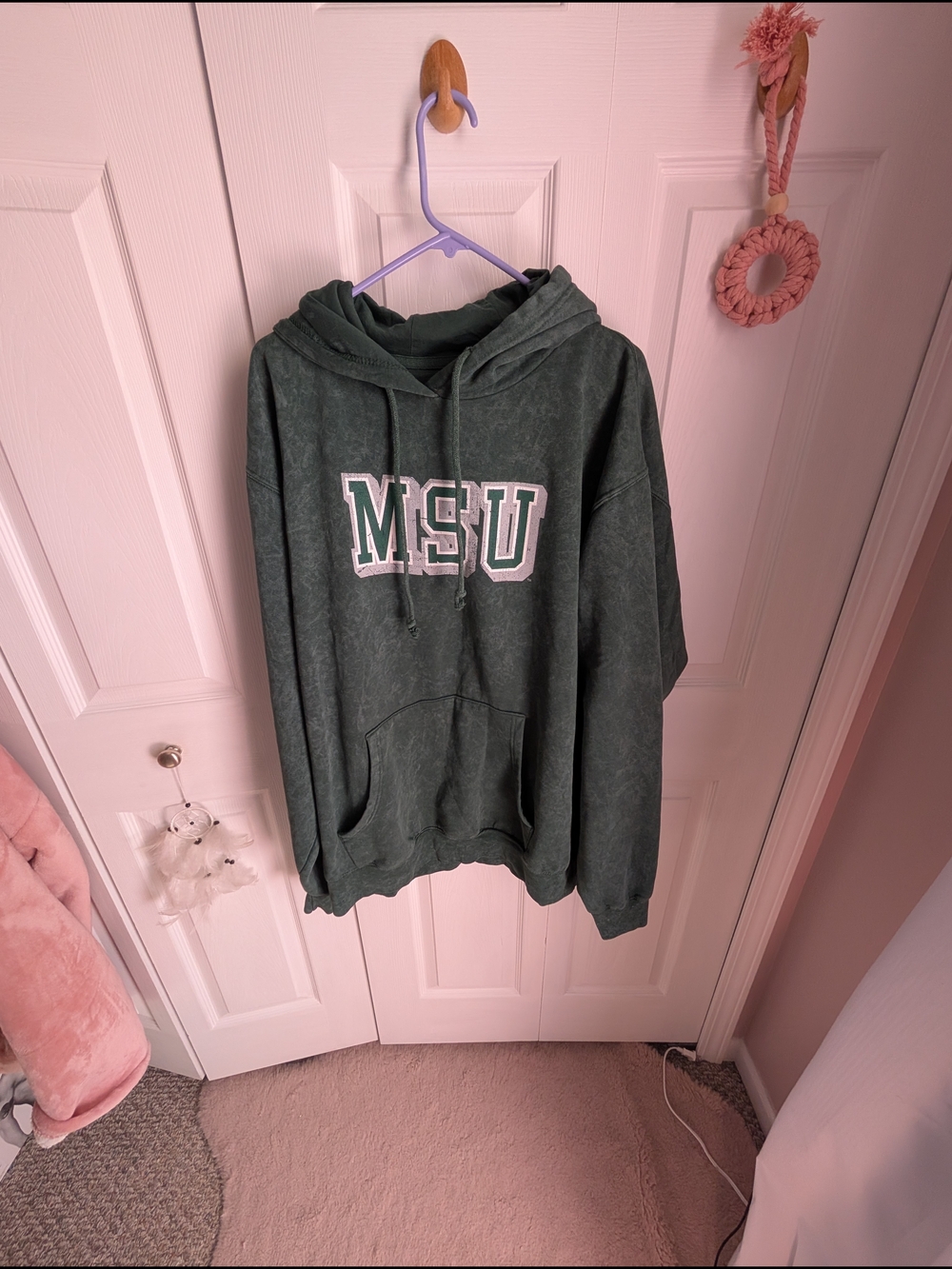 Blue 84 Forest Green Michigan State University Pullover Hoodie
